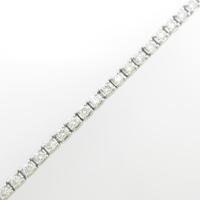 K18WG ダイヤモンドブレスレット