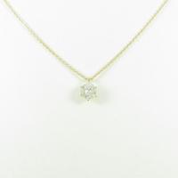 【リメイク】K18YG ダイヤモンドネックレス 0．408ct・L・SI1・GOOD