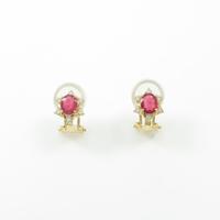 K18YG ルビーイヤリング