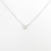4゜C ソリティア ダイヤモンドネックレス