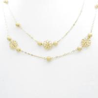 750YG フラワー ネックレス