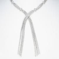 K18WG ダイヤモンドネックレス