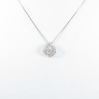 K18WG ダイヤモンドネックレス