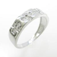 K18WG クロス ダイヤモンドリング10％引き