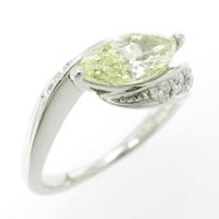 プラチナダイヤモンドリング 1．047ct・LY・VS1・マーキスカット30％引き