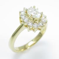 750YG ダイヤモンドリング