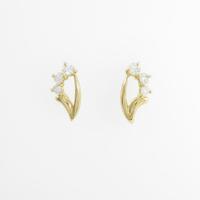 K18YG ダイヤモンドピアス