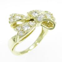 クイーン リボン ダイヤモンドリング