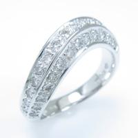 K18WG ダイヤモンドリング