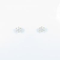K18YG ソリティア ダイヤモンドピアス 0．512ct・D・SI1?2・EX?VG