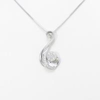 K18WG ダイヤモンドネックレス