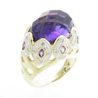 14KYG／14KWG アメジストリング