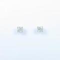 750WG／K18WG ダイヤモンドピアス 0．398ct・0．398ct・M?L・VS2・VG?G