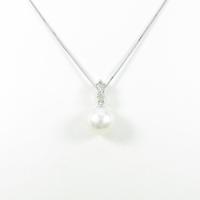 K18WG アコヤパールネックレス