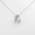 K18WG イニシャルA ダイヤモンドネックレス