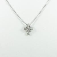 K18WG クロス ダイヤモンドネックレス20％引き