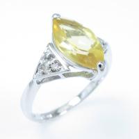 K18WG シトリンリング