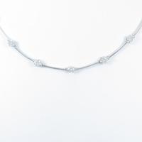 K18WG ダイヤモンドネックレス