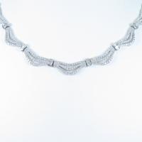 K18WG ダイヤモンドネックレス