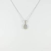 K18WG ダイヤモンドネックレス30％引き