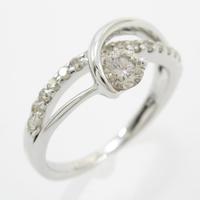 K18WG ダイヤモンドリング