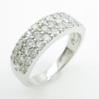 K18WG パヴェ ダイヤモンドリング20％引き