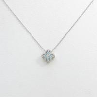 K18WG フラワー ダイヤモンドネックレス20％引き