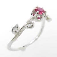 K18WG ルビーリング10％引き