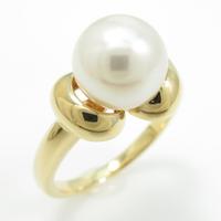 K18YG アコヤパールリング10％引き