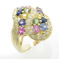 K18YG サファイヤリング