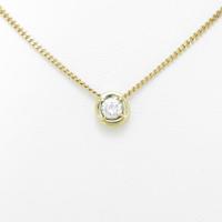 K18YG ソリティア ダイヤモンドネックレス