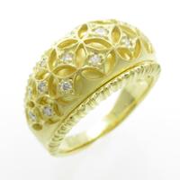 K18YG ダイヤモンドリング