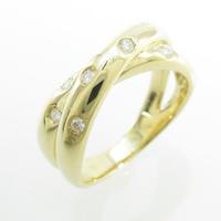 K18YG ダイヤモンドリング