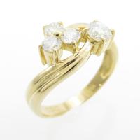 K18YG ダイヤモンドリング