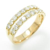 K18YG ダイヤモンドリング10％引き