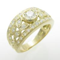 K18YG ダイヤモンドリング