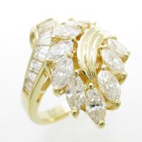 K18YG ダイヤモンドリング