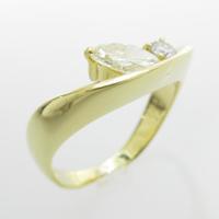 K18YG ダイヤモンドリング