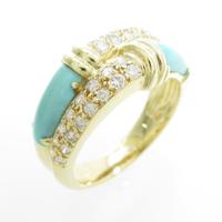 K18YG トルコイシリング