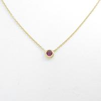 K18YG ルビーネックレス20％引き