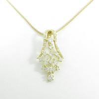K18YG／750YG ダイヤモンドネックレス
