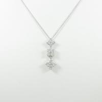 【リメイク】K18WG フラワー ダイヤモンドネックレス10％引き