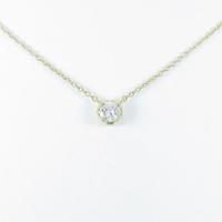 【リメイク】K18YG ソリティア ダイヤモンドネックレス