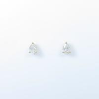 【リメイク】K18YG ダイヤモンドピアス 0．263ct・0．272ct・G?H・SI2・ペアシェイプ