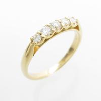 【リメイク】K18YG ダイヤモンドピンキーリング