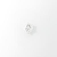 【リメイク】プラチナダイヤモンドピアス 0．638ct・F・SI2・GOOD 片耳