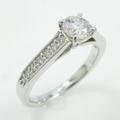 【リメイク】プラチナダイヤモンドリング 0．405ct・E・SI2・VG
