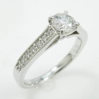 【リメイク】プラチナダイヤモンドリング 0．405ct・E・SI2・VG