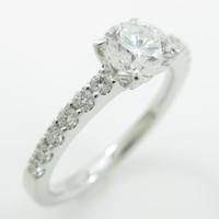 【リメイク】プラチナダイヤモンドリング 0．617ct・E・VS1・VERYGOOD20％引き