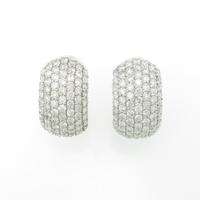 【新品】K18WG パヴェ ダイヤモンドピアス20％引き